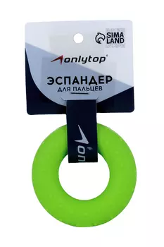 Эспандер ONLITOP кистевой массажный 7 см нагрузка 30 кг цвет зеленый