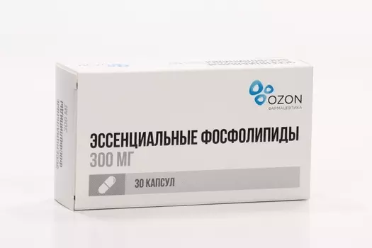 Эссенциальные фосфолипиды 300 мг, 30 шт, капсулы