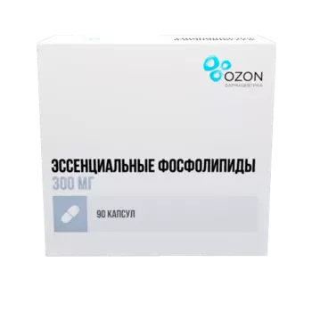 Эссенциальные фосфолипиды 300 мг, 90 шт, капсулы