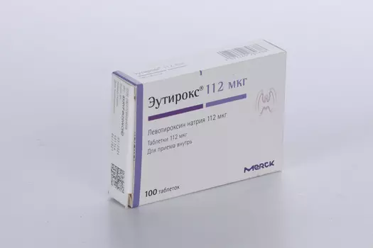 Эутирокс 112 мкг, 100 шт, таблетки