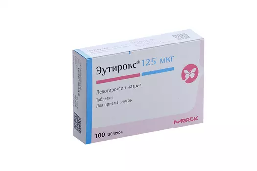 Эутирокс 125 мкг, 100 шт, таблетки