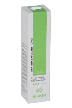Эксфолиант-тонер HISKIN AHA/BHA с муцином улитки д/лица, 120 мл