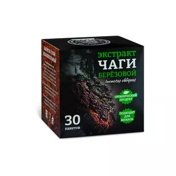 Экстракт Чаги березовой водорастворимый Фунго-Ши 30 пакетиков по 1000 мг в упаковке