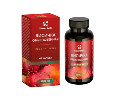 Экстракт Лисичка обыкновенная Clover Labs 60 капсул