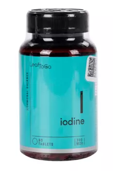 Йод LeafToGo, 60 шт, таблетки