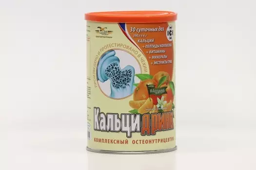 Кальцидринк Мандарин, 390 г, порошок для приготовления раствора для приема внутрь