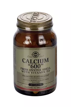 Кальций 600 из ракушки устрицы, 60 шт, таблетки