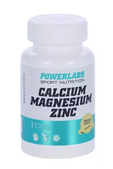 Кальций/Магний/Цинк PowerLabs, 90 шт, капсулы