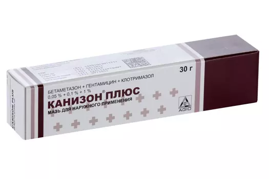 Канизон плюс 0.05%+0.1%+1%, 30 г, мазь для наружного применения