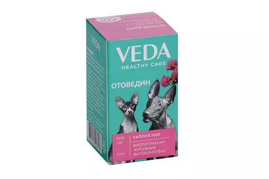Капли VEDA Отоведин в уши с биологически активным фитокомплексом 10 мл