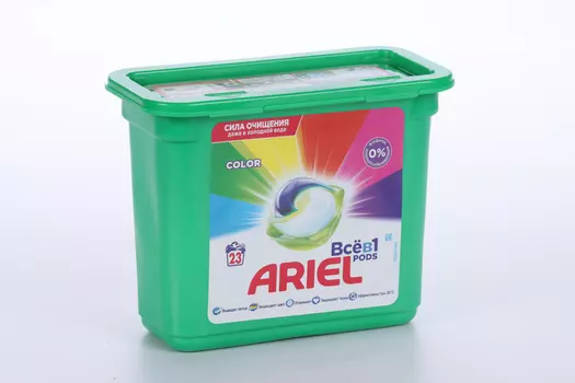 Капсулы д/стирки Ariel Все в 1 Color 23 шт