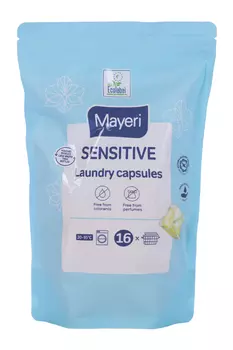 Капсулы Mayeri Sensitive д/стирки белья в пакете 16 шт