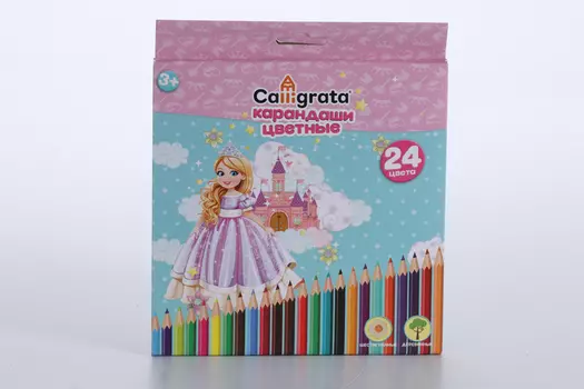 Карандаши Calligrata 24 цвета Принцесса
