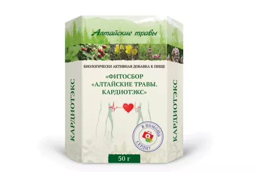 Кардиотэкс фитосбор Алтайские травы, 50 г