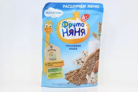 Каша Фрутоняня гречневая молочная (с 4 мес), 200 г