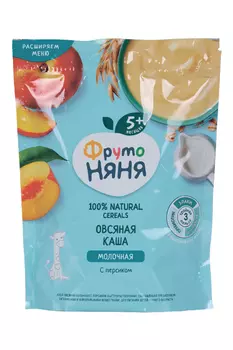 Каша Фрутоняня овсяная молоч персик (с 5 мес), 200 г