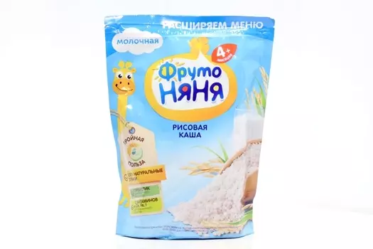 Каша Фрутоняня рисовая с молоком, 200 г