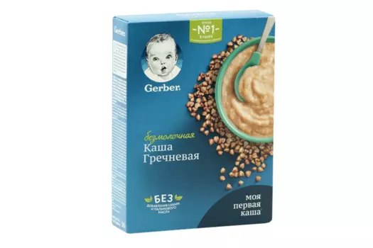 Каша Гербер б/м гречневая 1, 180 г