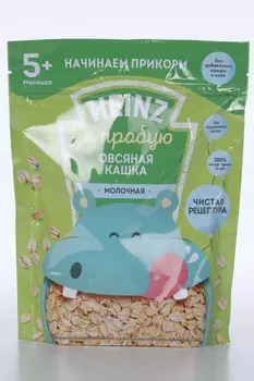 Каша Хайнц Я пробую овсяная молочная (с 5 мес), 180 г