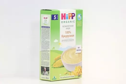 Каша Хипп б/молочная зерновая Кукурузная (с 5 мес), 200 г