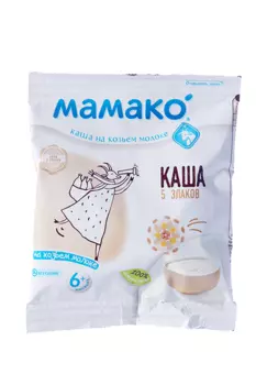 Каша Мамако 5 злаков на козьем молоке, 30 г