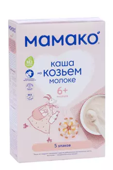 Каша Мамако 5 злаков на козьем молоке, 200 г