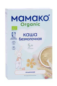 Каша Мамако Organic ячменная безмолочная, 200 г
