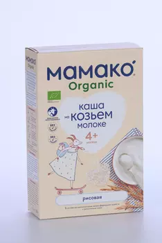 Каша Мамако Organic рисовая на козьем молоке, 200 г