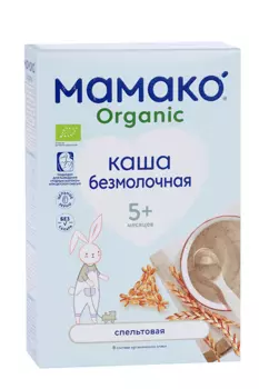 Каша Мамако Organic спельтовая безмолочная, 200 г