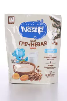 Каша Нестле молоч гречневая с курагой (с 5 мес), 200 г