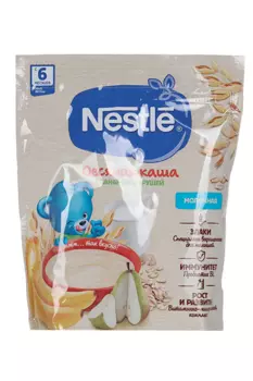 Каша Нестле молоч овсян груша/банан (с 6 мес), 200 г