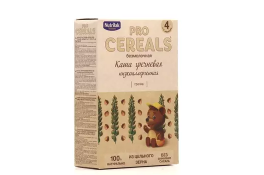 Каша Нутрилак Премиум Про Сириалс гречневая б/молоч сух низкоаллерген цельнозерн (с 4 мес), 200 г