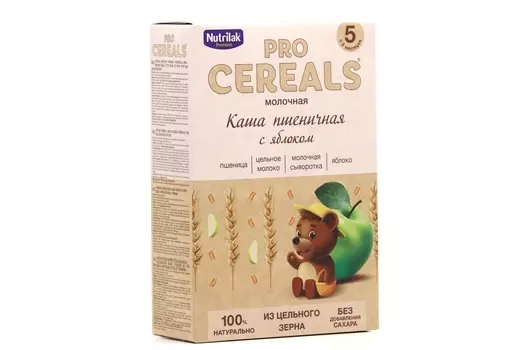 Каша Нутрилак Премиум Про Сириалс овсяная б/молоч цельнозерн (с 5 мес), 200 г