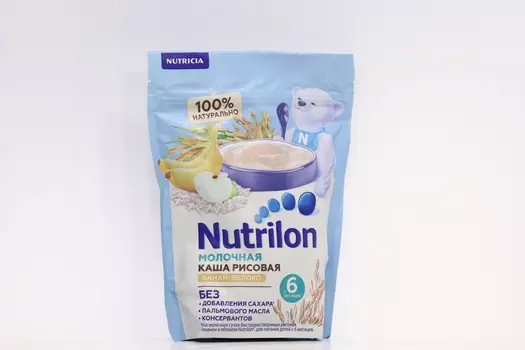 Каша Нутрилон молоч рисовая банан/яблоко (с 6 мес), 200 г