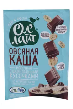 Каша Ол Лайт овсянная/молочная с шоколадными кусочками, 40 г