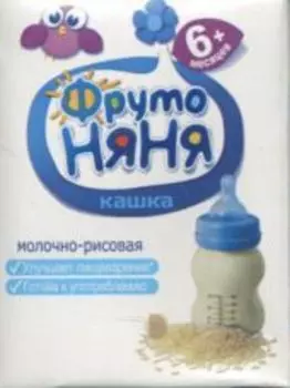 Кашка Фрутоняня рисовая молоко, 0,2 л, жидкая