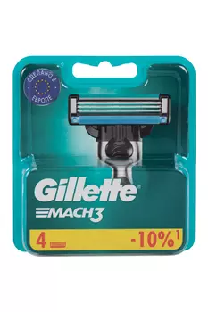 Кассета Жиллет Мак-3, 4 шт