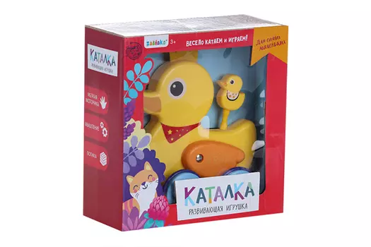 Каталка на верёвке «Уточка»