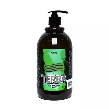 KiPNi Гель для душа мужской TERRA дозатор (ПЭТ) 1,0 л