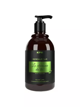 KiPNi Мыло жидкое парфюмированное для лица и тела с дозатором Зелёный чай 0,38 мл