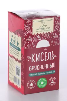 Кисель АлтайПлод Брусничный витаминизир сухой, 20 г, 10 шт, саше