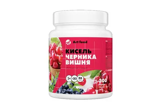 Кисель Черника-вишня, 300 г, гранулы