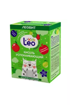 Кисель Леовит Leo Kids дет успокаивающий, 12 г, 5 шт, пакеты