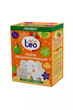 Кисель Леовит Leo Kids общеукрепляющий дет, 12 г, 5 шт, пакеты