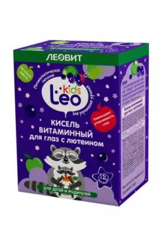 Кисель Леовит Leo Kids витаминный д/глаз с лютеином дет, 12 г, 5 шт