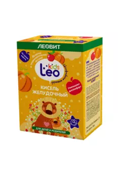 Кисель Леовит Leo Kids желудочный дет, 12 г, 5 шт, пакеты