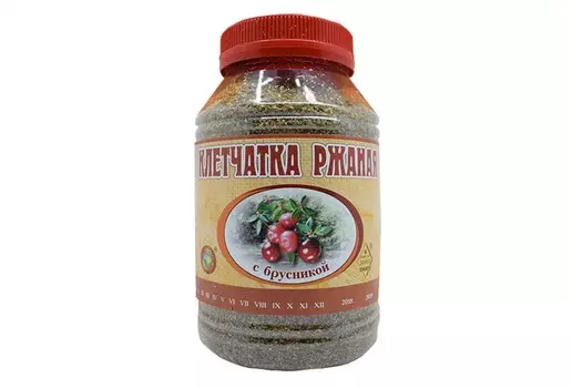 Клетчатка ржаная брусника, 300 г, порошок