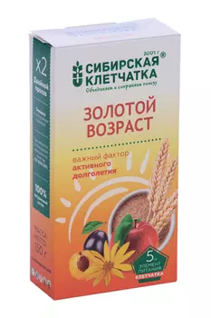 Клетчатка Сибирская Золотой возраст, 150 г