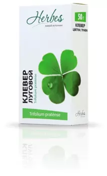 Клевер луговой, 50 г, трава измельченая