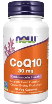 Коэнзим Q10 30 мг, 516 мг, 60 шт, капсулы Нау Фудс